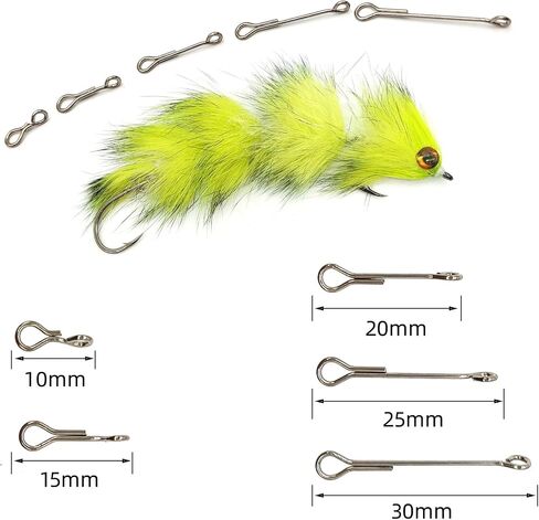 Pack of 50 Articulated Shanks for Tying Streamers，for Tying Articulated Streamers use in Fresh and Saltwater 5 Sizes are Optional in Kuwait