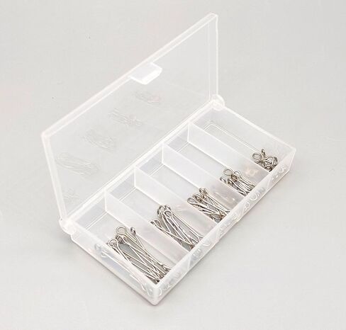 Pack of 50 Articulated Shanks for Tying Streamers，for Tying Articulated Streamers use in Fresh and Saltwater 5 Sizes are Optional in Kuwait