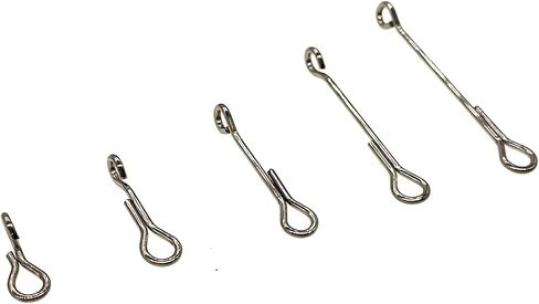 Pack of 50 Articulated Shanks for Tying Streamers，for Tying Articulated Streamers use in Fresh and Saltwater 5 Sizes are Optional in Kuwait