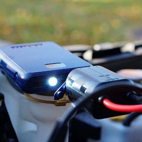 Limitless AutoBoost Portable Car Jump Starter 400A Peak (Up to 8-Cylinder, 5.0-Liter Gas), 6000mAh Power Bank and 3-Mode Flashlight (Evergreen) in Saudi Arabia