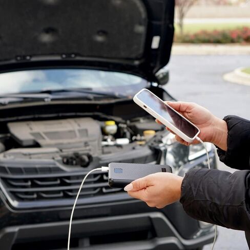 جهاز تشغيل السيارة المحمول من ليمتليس أوتوبوست بقدرة 400 أمبير (حتى 8 أسطوانات، و5.0 لتر من الغاز)، وبنك طاقة بقدرة 6000 مللي أمبير في الساعة، ومصباح يدوي ثلاثي الأوضاع (دائم الخضرة) in Kuwait