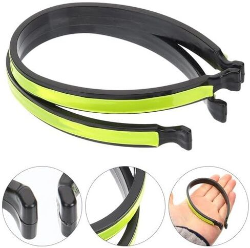 JJLFresheners 2Pcs Cycling Trouser Clip, Cycling Ankle Safety Band Reflective for Bicycles Clip Pant Leg Cuff Clip Bikes Cycling Equipment Wrap Clip Reflective Gear Accessories in Saudi Arabia