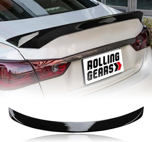 Q50 Trunk Spoiler Wing Compatible with 2014-2024 Infiniti Q50 Sedan Spoiler Carbon Fiber Hydro-Dipping Painted (DN-Type) in Kuwait
