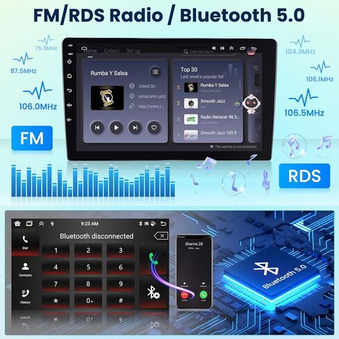 [8 Core 6G+128G] Inefala for Toyota Avalon 2005-2010 Android Car Radio Stereo, 9" HD Touchscreen Head Unit with Wireless Carplay & Android Auto - GPS/WiFi 32EQ DSP 59UI SWC MIC Backup Camera in Saudi Arabia