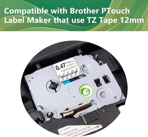 TZe-221 9mm TZe Tape Compatible with Brother Brother PTouch TZe221 TZ221 TZ-221 0.35 Laminated White Tape for PT-D210 PT-D200 PT-D400 PT-D600 PTH110 Printers, 8-Pack in Saudi Arabia