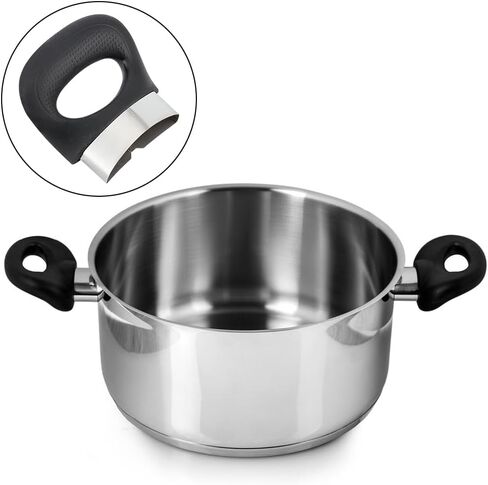 4pcs Pressure Cooker Handle Pot Side Handle Replacement Part Pot Handle Set Pan Cooker Steamer Sauce Pot Short Handle Anti Scalding Cookware for Metal Pressure Pan 1 or 2 or 3 Hole Type in Saudi Arabia