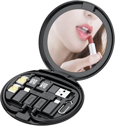 قارئ بطاقة الذاكرة BUDI Micro SD مع 8 فتحات، حافظة تخزين بطاقة الذاكرة على شكل TF تدعم توافق USB من النوع C وUSB مع iPhone 15/14/13/12/11/Pro Max/الأجهزة اللوحية/Android/Mac/الكمبيوتر/الكاميرا in Saudi Arabia