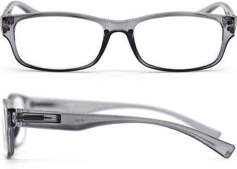 MODFANS 3 Pack Plastic Frame Spring Hinges Reading Glasses Vintage Quality Comfort for Men and Women +1.00 in Kuwait