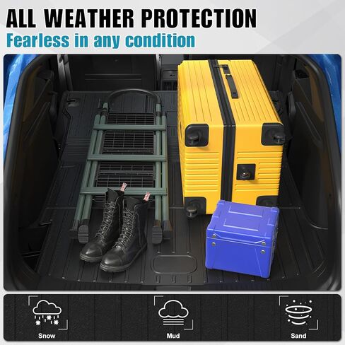 Cargo Mat for 2024 2025 Chevy Trax, All-Weather TPE Trunk Mat with Backrest Mat for Chevrolet Trax Accessories (Includes a Left Storage Mat) in Saudi Arabia