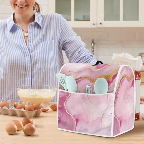 Coldinair Purple Stand Mixer Cover Compatible with 6-8 Quart,Dust Cover with Pockets for Kitchen Aid Mixer in Saudi Arabia