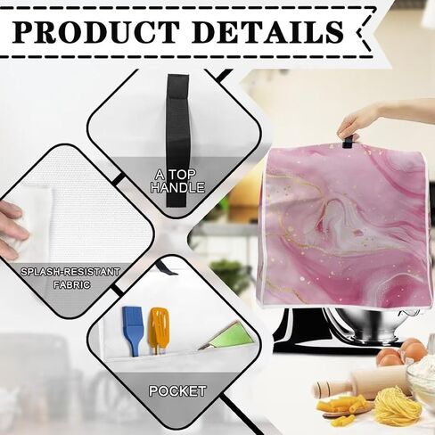 Coldinair Purple Stand Mixer Cover Compatible with 6-8 Quart,Dust Cover with Pockets for Kitchen Aid Mixer in Saudi Arabia