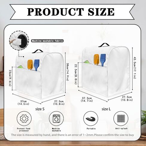 Coldinair Purple Stand Mixer Cover Compatible with 6-8 Quart,Dust Cover with Pockets for Kitchen Aid Mixer in Saudi Arabia