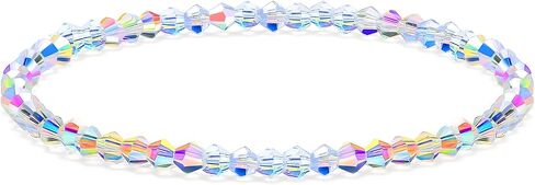 3 Pcs Healing Crystals Stretch beaded Bracelets for Women trendy,Transparently,Stackable in Saudi Arabia