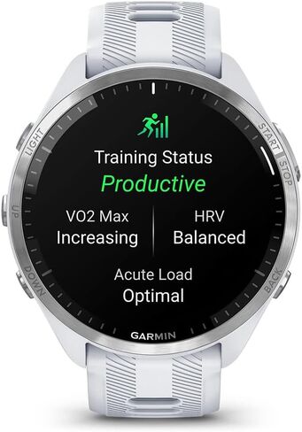 Garmin 010-02809-01 Forerunner 965 Running Smartwatch Whitestone and Powder Gray | Official USA Partner Model | Bundle with 2 YR CPS Enhanced Protection Pack in Saudi Arabia