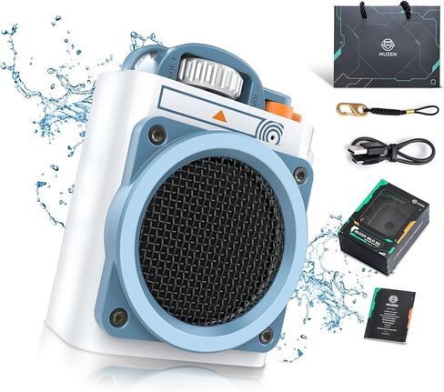 Muzen Portable Bluetooth Speaker, Wild GO IPX5 Waterproof Speaker, Small Bluetooth Speaker, Loud Stereo Sound,Best Wireless Speakers for Outdoor Travel Camping in Saudi Arabia