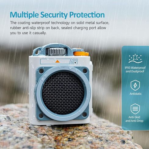 Muzen Portable Bluetooth Speaker, Wild GO IPX5 Waterproof Speaker, Small Bluetooth Speaker, Loud Stereo Sound,Best Wireless Speakers for Outdoor Travel Camping in Saudi Arabia