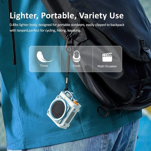 Muzen Portable Bluetooth Speaker, Wild GO IPX5 Waterproof Speaker, Small Bluetooth Speaker, Loud Stereo Sound,Best Wireless Speakers for Outdoor Travel Camping in Saudi Arabia