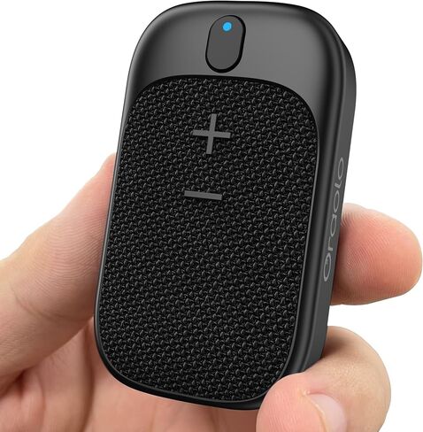 Oraolo Clip On Speaker, Wearable Wireless Bluetooth Speaker Built-in Mics for Hands-Free Calls and Music, Outdoor Speaker for Motorcycle, Bike, Hiking, Running, 18H Long Playtime in Kuwait