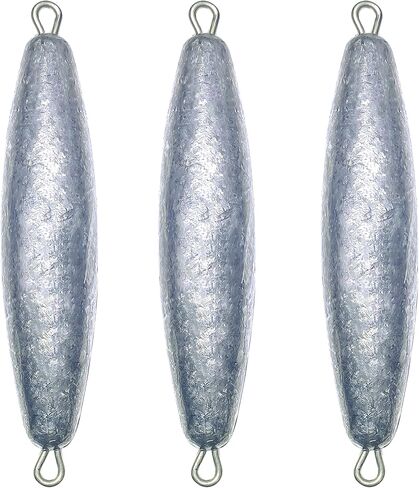 Trolling Weights Inline Fishing Weights Sinkers Double Ringed Weights for Saltwater Freshwater Fishing Get Lures Deeper 1oz to 5oz in Saudi Arabia