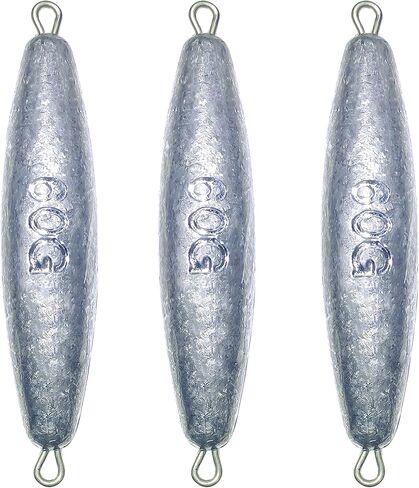 Trolling Weights Inline Fishing Weights Sinkers Double Ringed Weights for Saltwater Freshwater Fishing Get Lures Deeper 1oz to 5oz in Saudi Arabia