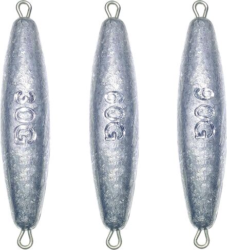 Trolling Weights Inline Fishing Weights Sinkers Double Ringed Weights for Saltwater Freshwater Fishing Get Lures Deeper 1oz to 5oz in Saudi Arabia
