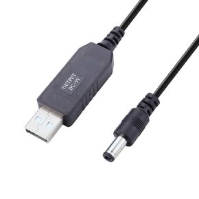 iGreely DC 5V to DC 12V USB Voltage Step Up Converter Cable Power Supply USB Cable with DC Jack 5.5 x 2.5mm or 5.5 x 2.1mm, USB 5V to DC 12V Cable 3ft