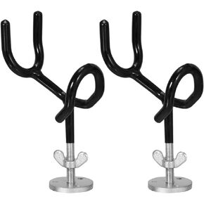 BESPORTBLE Fishing Rod Holder: 2pcs Rod Holders for Boat Retainer Holder Rod Holder with Mounting Base Rod Racks Clamp Adjustable Base Folding Fish Fishing Supplies Grasp Steel