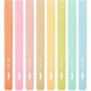 Mr. Pen- Aesthetic Highlighters, 8 pcs, Chisel Tip, Pastel Colors, Cute Highlighters Assorted Colors, Bible Highlighters and Pens No Bleed, No Bleed Highlighters for Bible Pages No Bleed