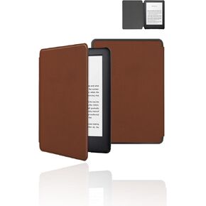 Case for All-New Kindle Paperwhite/Kindle Colorsoft 7 Inch 2024,WUNIAK Design for Kindle Paperwhite 12 Generation,Hard PC and Premium PU Lightweight Slim,RED