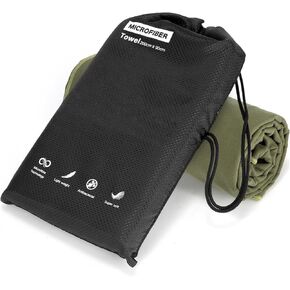 Microfiber Beach Towel Perfect for Travel, Sports, Camping, Swimming, Yoga, Gym-Quick Dry, Sand Free, Compact, Lightweight, Absorbent