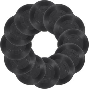 uxcell 12Pcs Blank Vinyl Records 4.3 Inch Fake Record Vintage Decoration, PVC Plain Faux Blank Vinyl Records, Retro Vinyl Records for Home Studio Room Wall Aesthetic