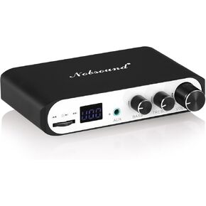 Nobsound M3 Bluetooth Amplifier 2 Channel Power Audio Amp 50W x2 for Home Car Speaker Amp with Bass Control & USB Input & TPA3116