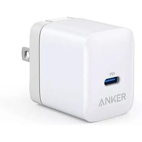 Anker PowerPort III 20W USB-C Wall Charger, Compact Fast Charger, Foldable Plug, Quick Charging for iPhone 16 Series, Galaxy, Pixel, iPad (Cable Not Included), A2631
