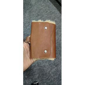 Fly Fishing bait genuine leather wallet, fish flies organizer accessory