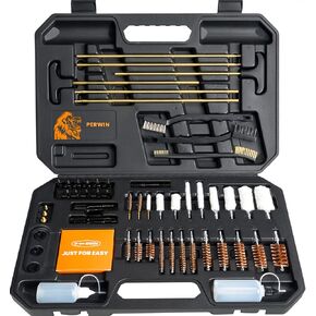 Universal Gun Cleaning Kit for All Caliber Pistol Rifle Handgun Shotgun Hunting Cleaning Kit with Brass Rods and Tough Carrying Case, Gun Accessories Gifts for Men