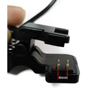TW64 TW68 Smart Watch Charger Universal USB Charging Cable 2 Pin 4mm Clip Smart Bracelet Charger Wire (2 Pin 4mm)