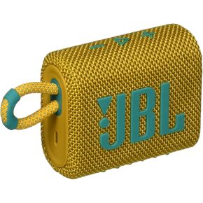 JBL Go 3: Portable Speaker with Bluetooth, Built-in Battery, Waterproof and Dustproof Feature - Yellow