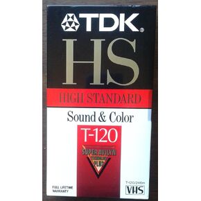 TDK T-120 VHS Cassette - 6 Hour
