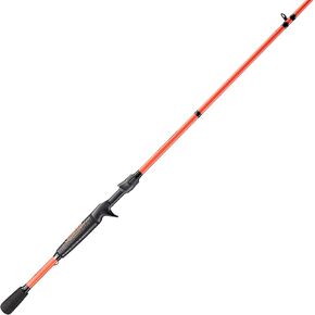 Lew's MACH Smash Casting Fishing Rod, IM6 Graphite Blank with Stainless Steel Guides, Winn Dri-Tac Split Grip Handle, Red