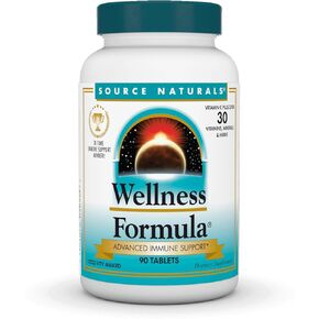 Source Naturals Wellness Formula Bio-Aligned Vitamins & Herbal Defense - Immune System Support Supplement & Immunity Booster - 90 Tablets