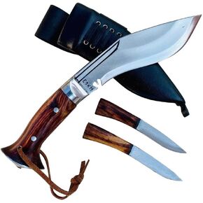 6" Blade Panawal Angkhola Kitchen Kukri - Hiking - Camping - Traditional Hand Forged Blade Supplier - EGKH Factory Outlet in Nepal - Ready to use Outdoor Knives - Balance water tempered Edge Khukuri