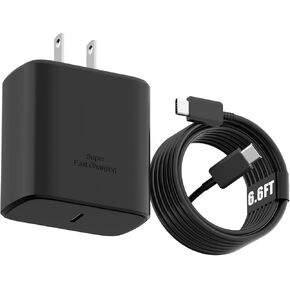 45W PPS Charger Type C Super Fast Charging 2.0 USB C Android Charger & 6ft C Cable for Samsung Galaxy S24 Ultra/S24/S24+/S23 Ultra/S23/S23+/S22 Ultra/S22+/S22, Galaxy Tab