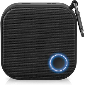 Brookstone Bluetooth Speakers, IPX7 Waterproof Indoor and Outdoor Speaker, Portable Speakers, Computer Speakers for Desktop Monitors, Tap to Link Multiple Speakers, Carabiner Clip Included