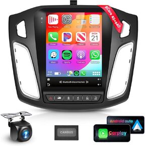 8Core 4G 64G Car Radio Stereo for Ford Focus 2012-2018 with 9.7inch 1280x768P Touchscreen/Apple Carplay/Android Auto/MirrorLink/5.1 Bluetooth/FM/RDS/Network Radio/GPS/WiFi/Backup Camera