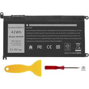 TREE.NB New WDX0R Battery for Dell Vostro 14 5468 Ins13 7368 7378 5368 5378 5379 15 5565 5567 5568 5578 7560 7570 7579 7569 17 5765 5767 5770 7460