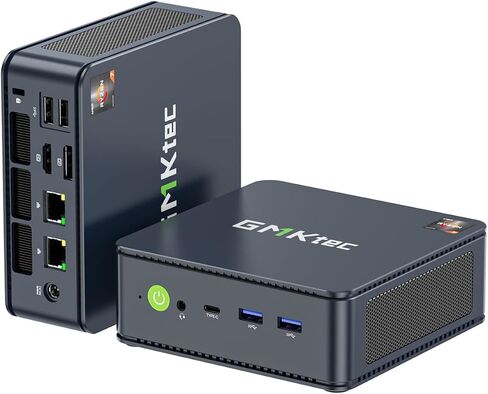 GMKtec Gaming PC Oculink Mini Computers AMD Ryzen 7 8845HS 32GB DDR5 2TB PCIe 4.0 SSD Windows 11 Pro Desktop Computers Dual NIC LAN 2.5G, WiFi 6, USB3.2, USB-C 4.0, BT5.2, DP, HDMI, Dual Fan in Saudi Arabia