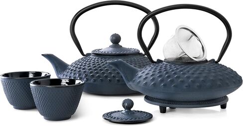 bredemeijer Jing Teapot, 1.25-Liter, Blue Cast Iron in Saudi Arabia