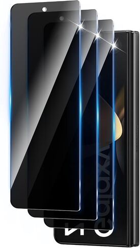 3+3 Pack Privacy Screen Protector Designed for Samsung Galaxy Z Fold 4 With 3 Pack Camera Lens Protector,Full Coverage Anti-Spy Tempered Glass Film,9H Hardness,Bubble Free,Easy to Install in Saudi Arabia