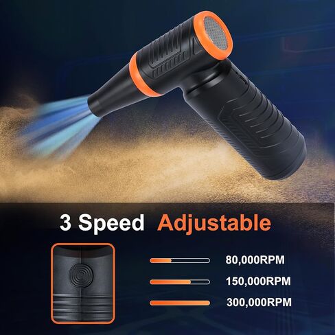 Compressed Air Duster,220000RPM Electric Air Duster, No Canned Air Duster-Replace Compressed Air, Mini Stepless Jet Dry Blower for Car, Computer, Keyboard in Saudi Arabia