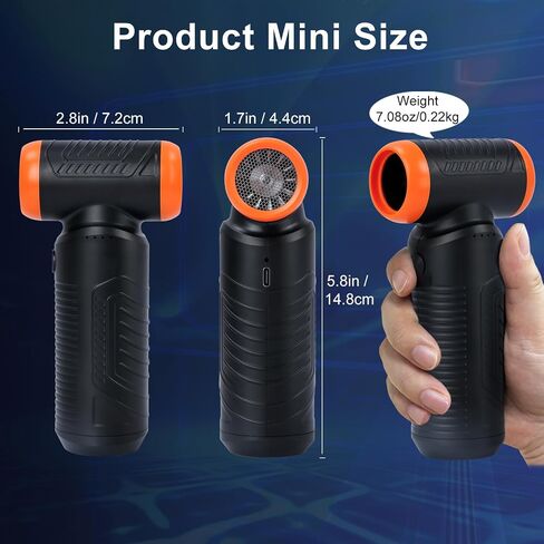 Compressed Air Duster,220000RPM Electric Air Duster, No Canned Air Duster-Replace Compressed Air, Mini Stepless Jet Dry Blower for Car, Computer, Keyboard in Saudi Arabia